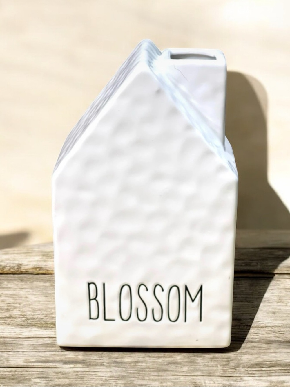White Blossom ceramic kitchen vase home decor